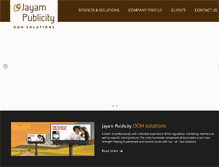 Tablet Screenshot of jayampublicity.com